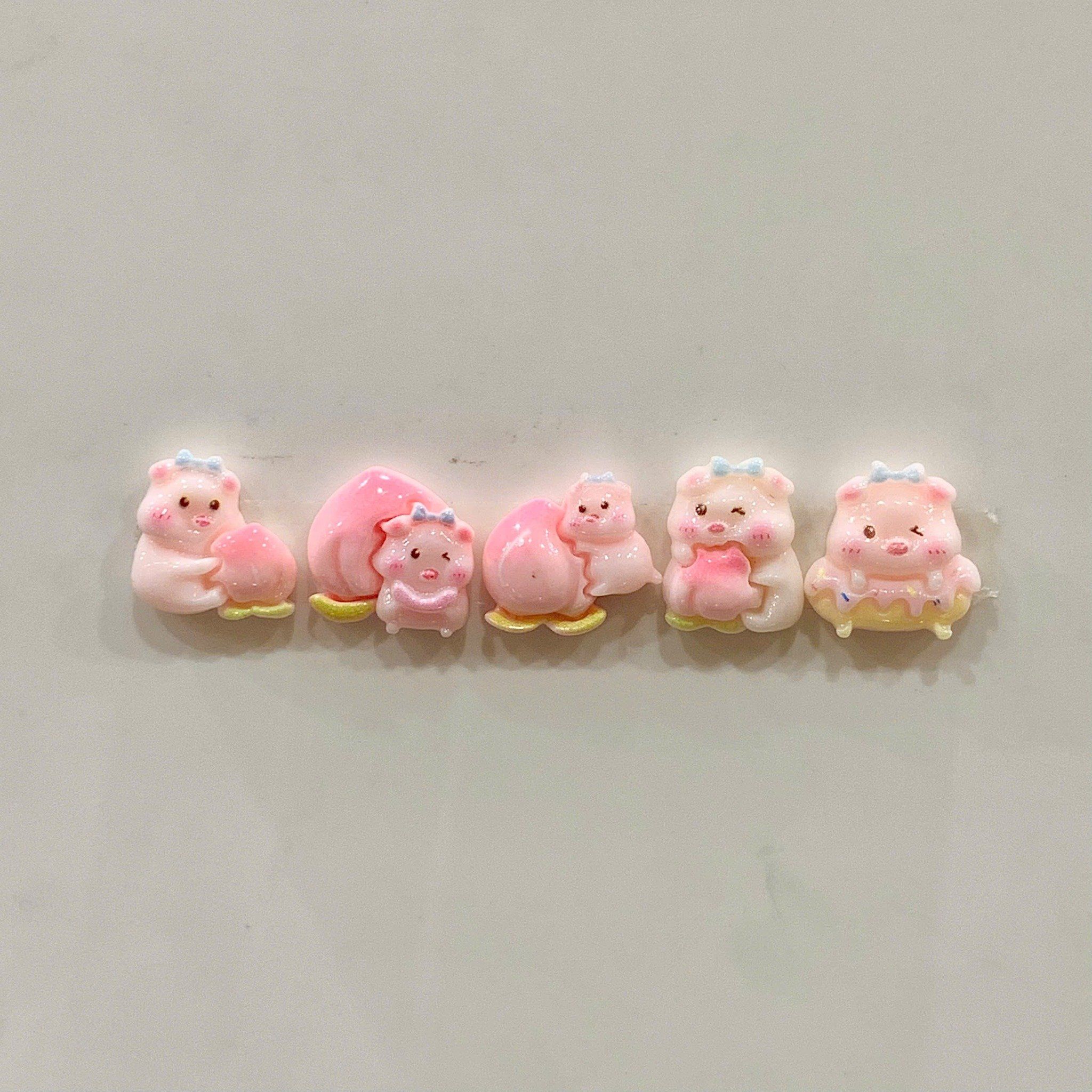  ĐỌC MÔ TẢ_Set 10-20-30-50 túi mù tự xé các loại charm mini ( Vịt, Heo, Capybara, Chai lọ, bst Sanrio ) 