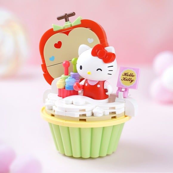  Đồ chơi lắp ráp KEEPPLEY SANRIO: Bộ lắp rắp Kuromi, Melody..., 87-112pcs, 6+ages, No. K20813,4,5,6,7 
