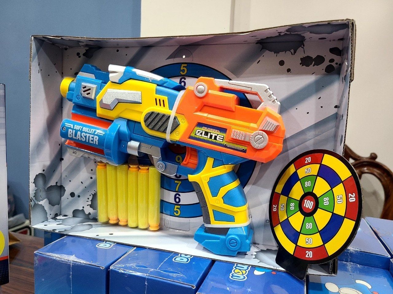  Đồ chơi vận động: máy phóng mút mềm (KHÔNG dùng pin) 6Ages+ No. SB295 