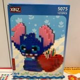 Đồ chơi lắp ráp: bộ xếp khối hộp bút Kuromi & Melody, LiLo&Stitch, Garfield, 1259pcs, +6ages, No. 5072 5073 5074 5075 