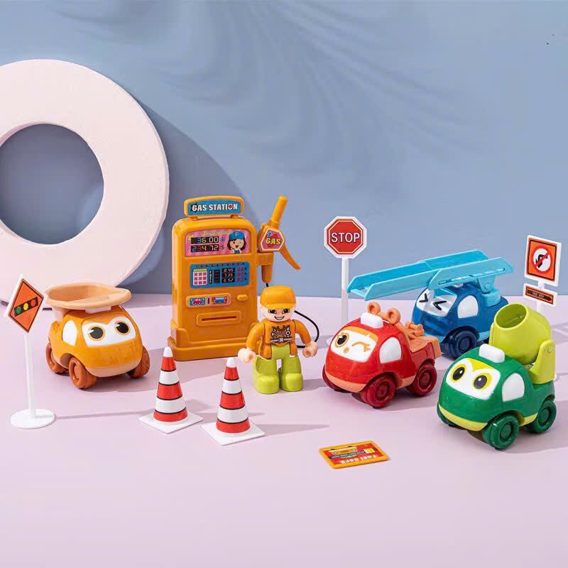  Đồ chơi vận động : Đội xe Poli xây dựng công trình, 3ages+, No. 8338 