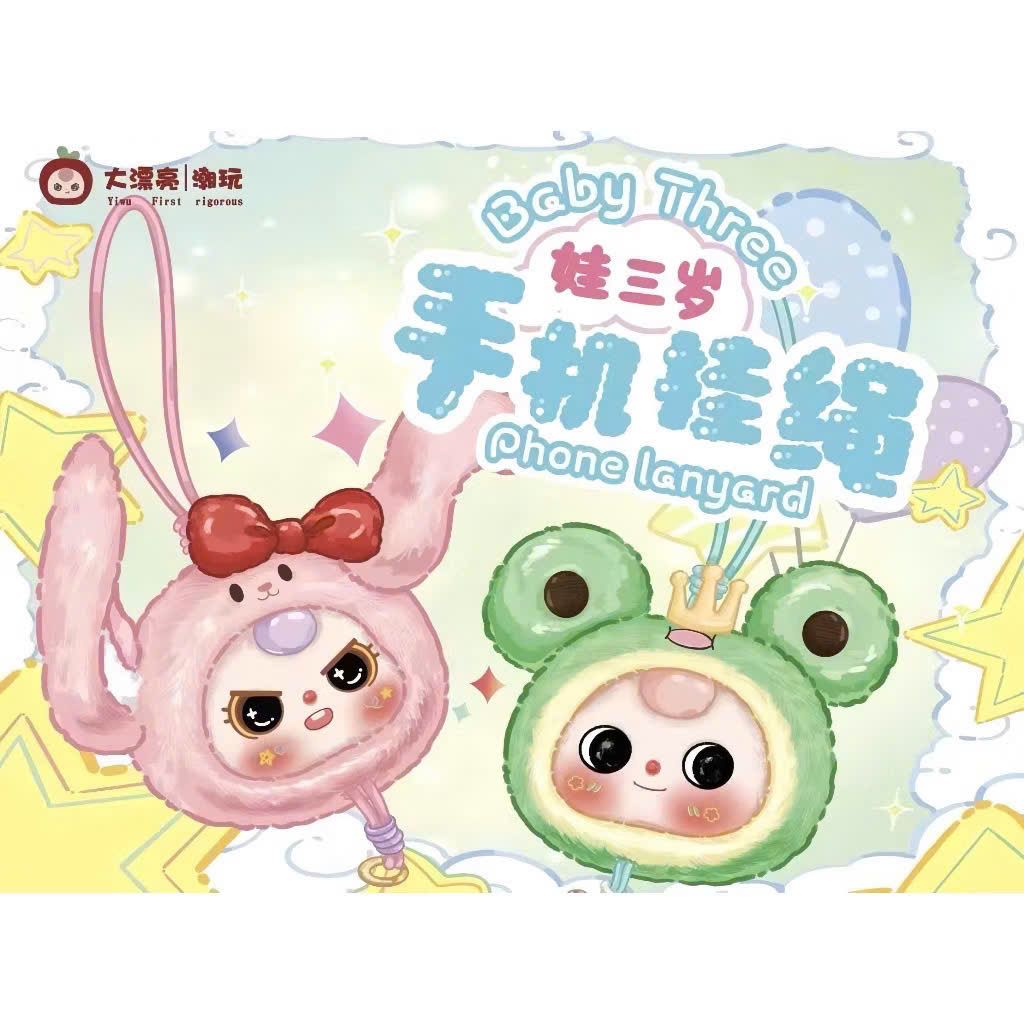  BLINDBOX BABY THREE ( bé 3 ) : Baby Three Dây đeo điện thoại ( hàng có sẵn ) 