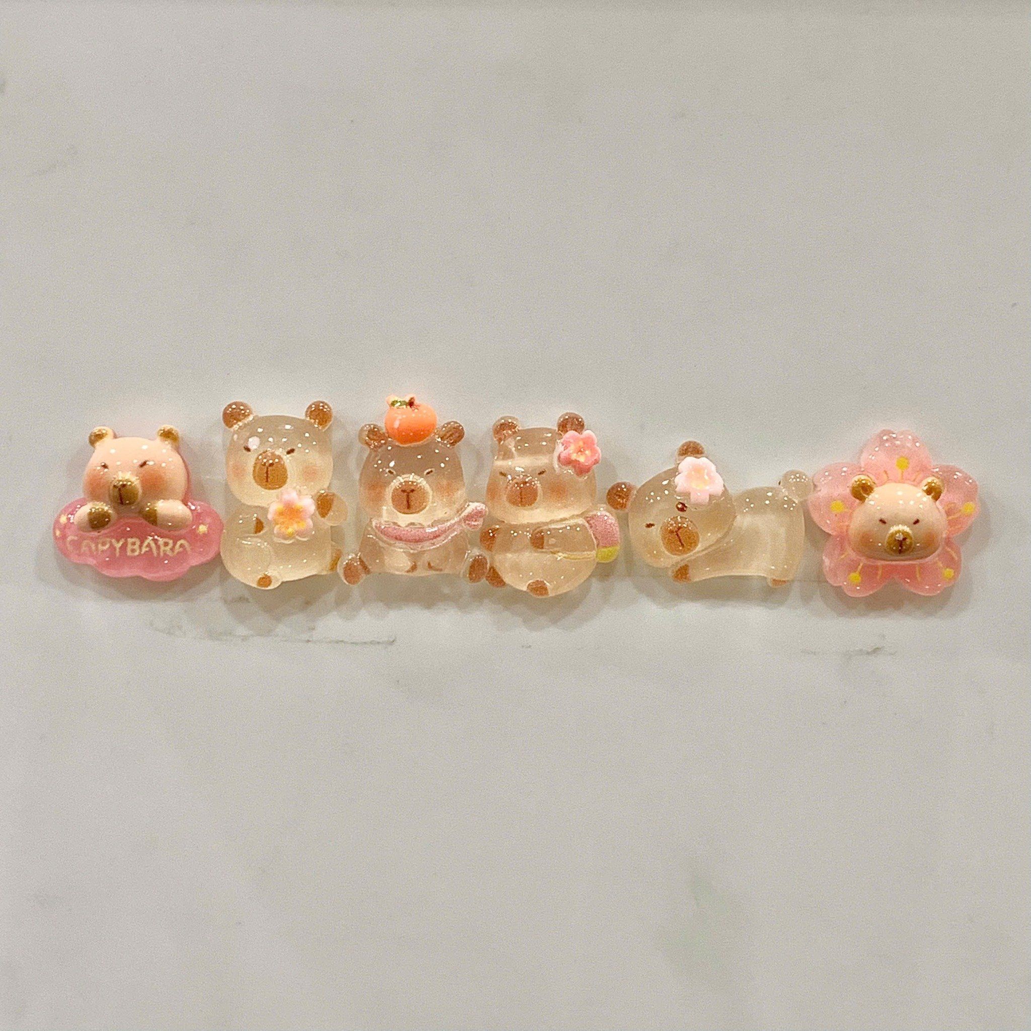  ĐỌC MÔ TẢ_Set 10-20-30-50 túi mù tự xé các loại charm mini ( Vịt, Heo, Capybara, Chai lọ, bst Sanrio ) 