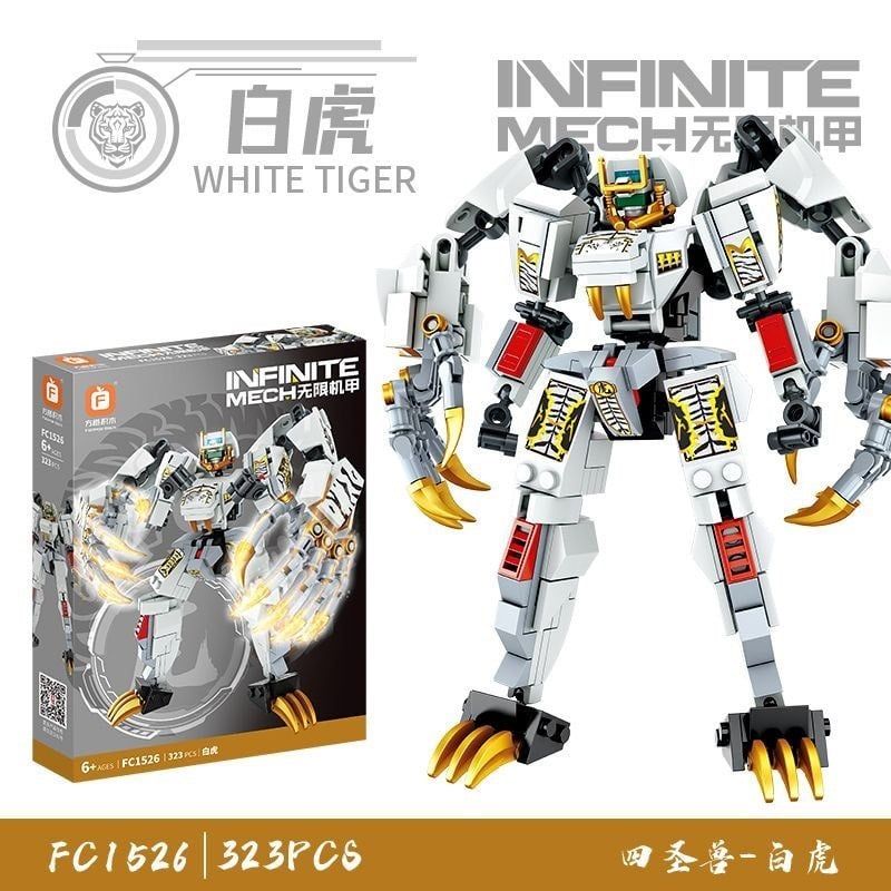  Đồ chơi lắp ráp: bộ sưu tập INFINITE MECH (High powered Mech) ~300pcs, 6+ages, No. FC1521-1528 