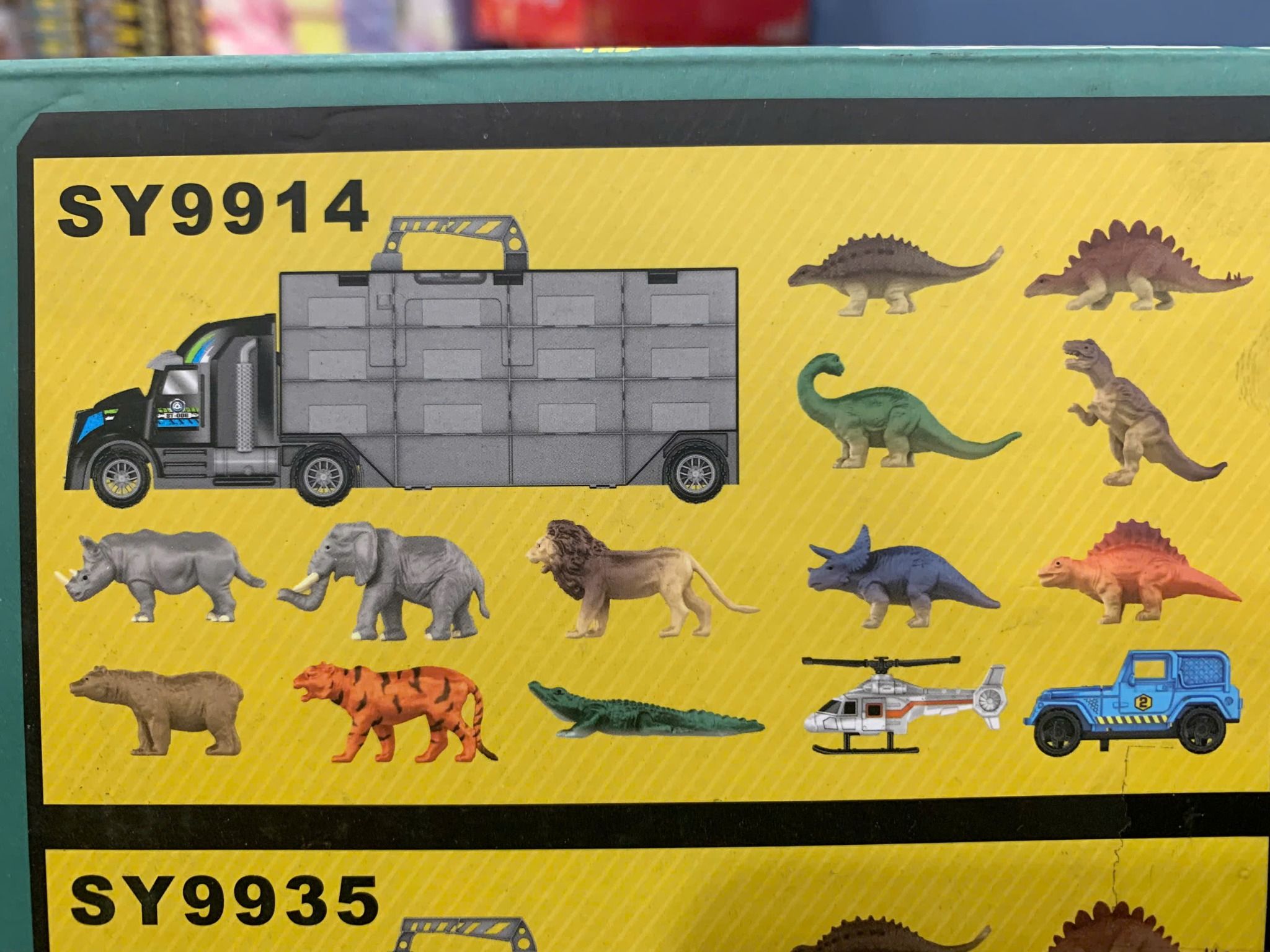  Đồ chơi vận động : Xe vận chuyển bảo quản khủng long và phương tiện (dinosaur truck) No. SY9914 