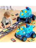  Đồ chơi vận động : Bộ đồ chơi đường ray Khủng Long kèm 3 xe hơi nhỏ khác màu bằng kim loại ( random ), 3+ages, No. CY-2224 