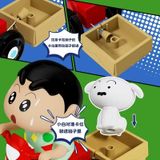  (Đọc mô tả) Đồ chơi lên dây cót: Cậu bé Shin đạp xe kéo thú cưng, 3+ages, No. 689 