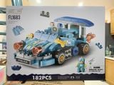  Đồ chơi lắp ráp FEELO : Bộ xếp khối xe đua sáng tạo(Variety racing car), 182pcs, No. FL1683 