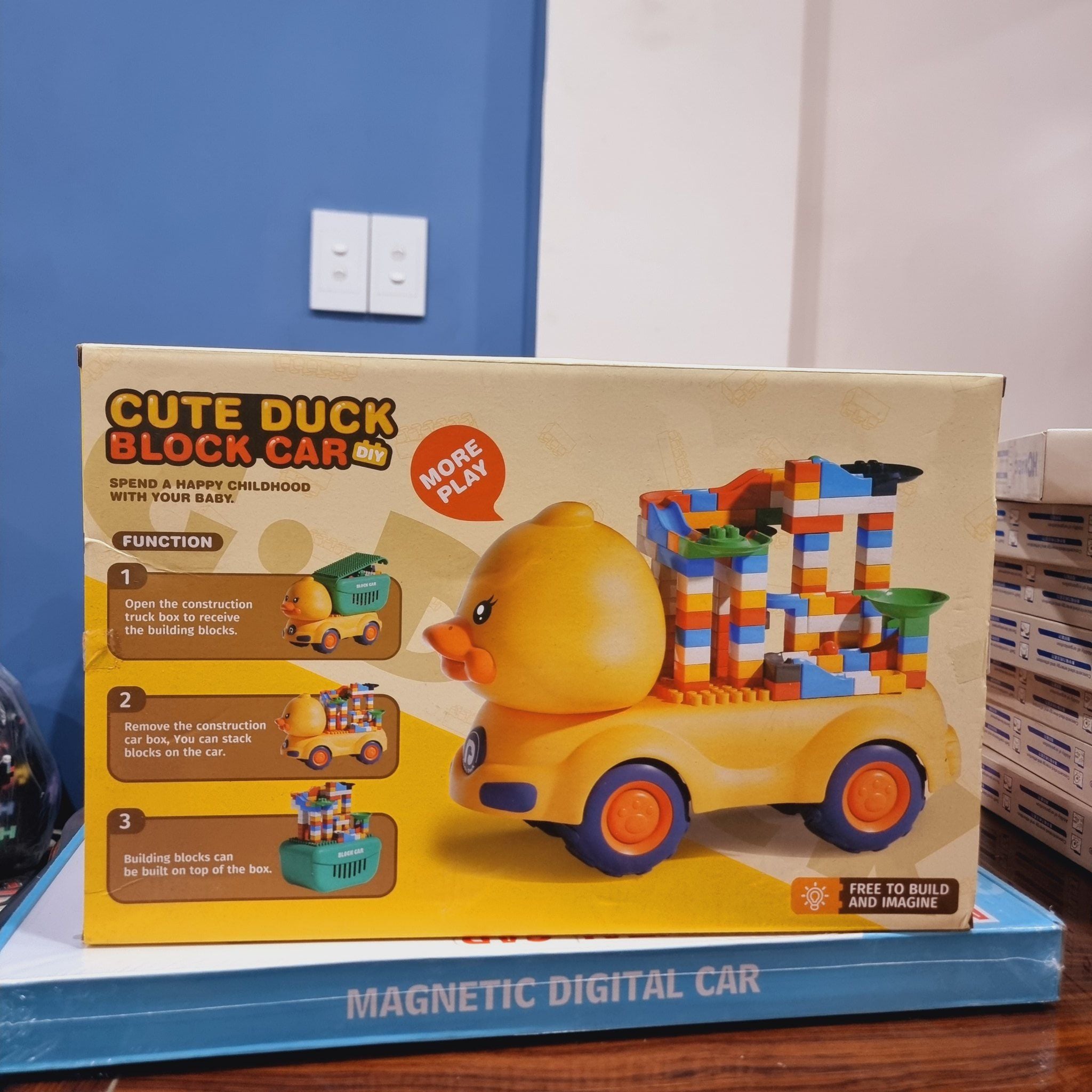  Đồ chơi lắp ráp : Bộ Chú Vịt vận chuyển các mảnh lắp ghép, 3ages+, 124pcs, No. 9629 