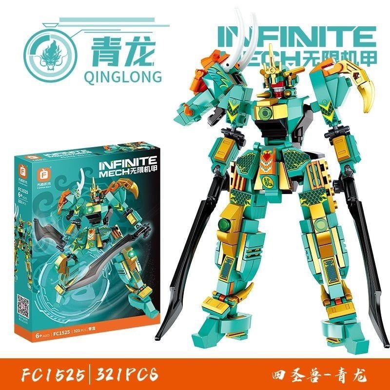  Đồ chơi lắp ráp: bộ sưu tập INFINITE MECH (High powered Mech) ~300pcs, 6+ages, No. FC1521-1528 