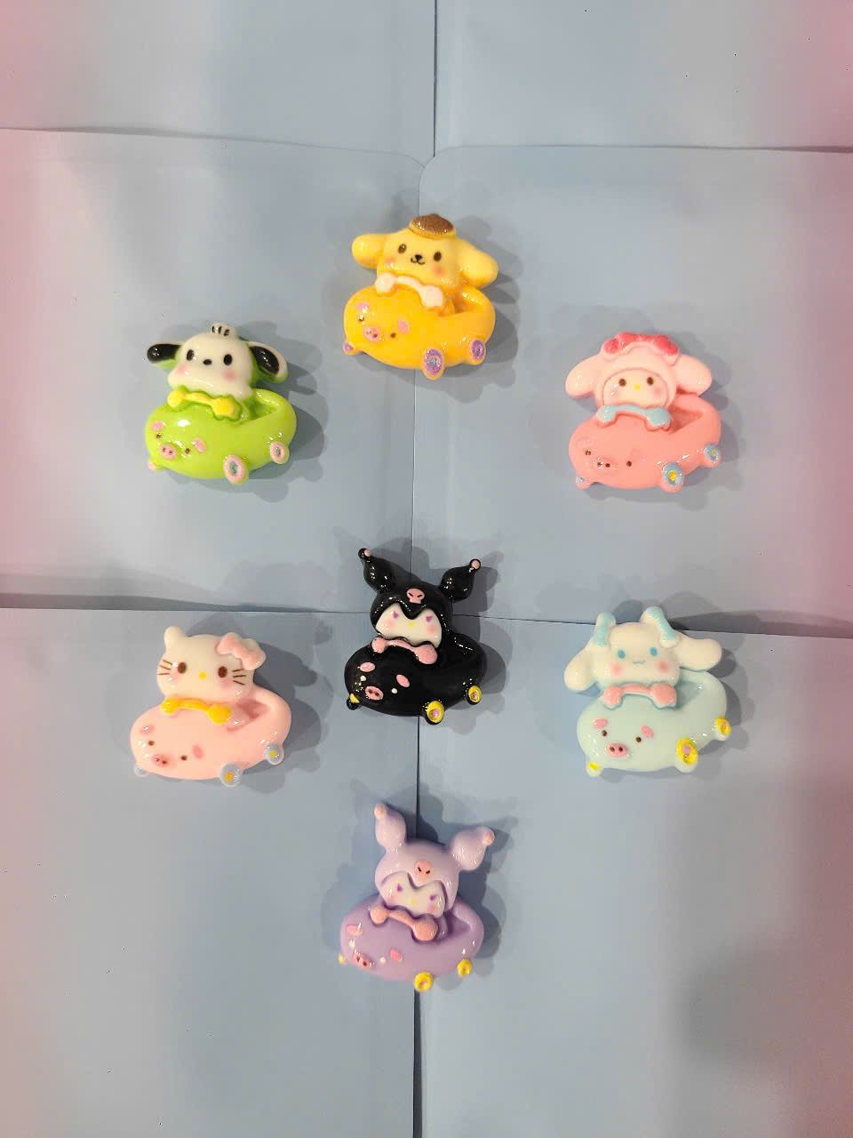  ĐỌC MÔ TẢ_Set 10-20-30-50 túi mù tự xé các loại charm mini ( Vịt, Heo, Capybara, Chai lọ, bst Sanrio ) 
