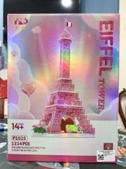  Đồ chơi lắp ráp: Mô hình xếp khối Tháp Eiffel Paris, 1314 chi tiết,6+ages, No. P1025 