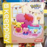  Đồ chơi mô hình : Bộ lắp rắp KEEPPLEY, BST POKEMON, 6+ages, No. K20218,19,20,25 