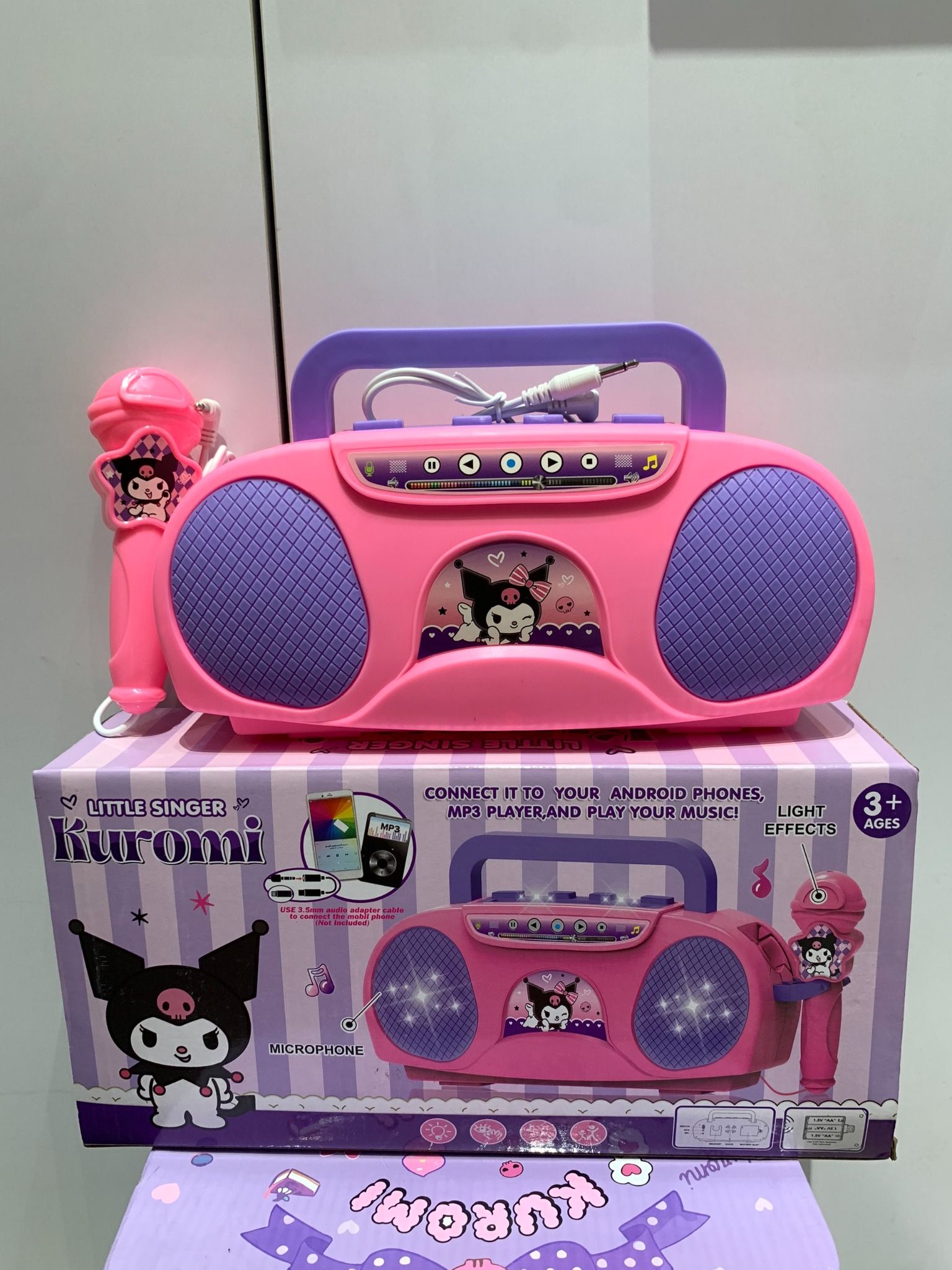  Bộ sưu tập KUROMI: máy cassette kèm mic hát (Little Singer), 3+ ages, No. 5518A 