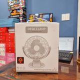  Đồ dùng văn phòng: Quạt kẹp để bàn tiện lợi (Desktop Clamp USB Fan) ; pin sạc, Model HR2350 DianDi Brand 