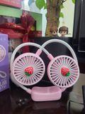  Đồ dùng văn phòng : Quạt đeo cổ tiện lợi hình trái cây (Neck USB Fan) Model DD 8026 
