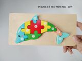  Đồ chơi gỗ : PUZZLE CÁ HEO MỀM MẠI, 3age+, No. 4379 