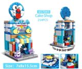  Đồ chơi lắp ghép PANLOS BRICK: bộ xếp khối Cửa hàng bánh Doremon (Street view_ Cake shop) 255pcs,6+ ages, No. 657041 