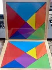  Đồ chơi gỗ : Bộ xếp hình 7 mảnh TANGRAM PUZZLE 