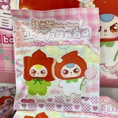  BLIND BAG BABY THREE : Lẻ 1 túi mù móc khóa Baby Three Acrylic Charm Blind Bag 