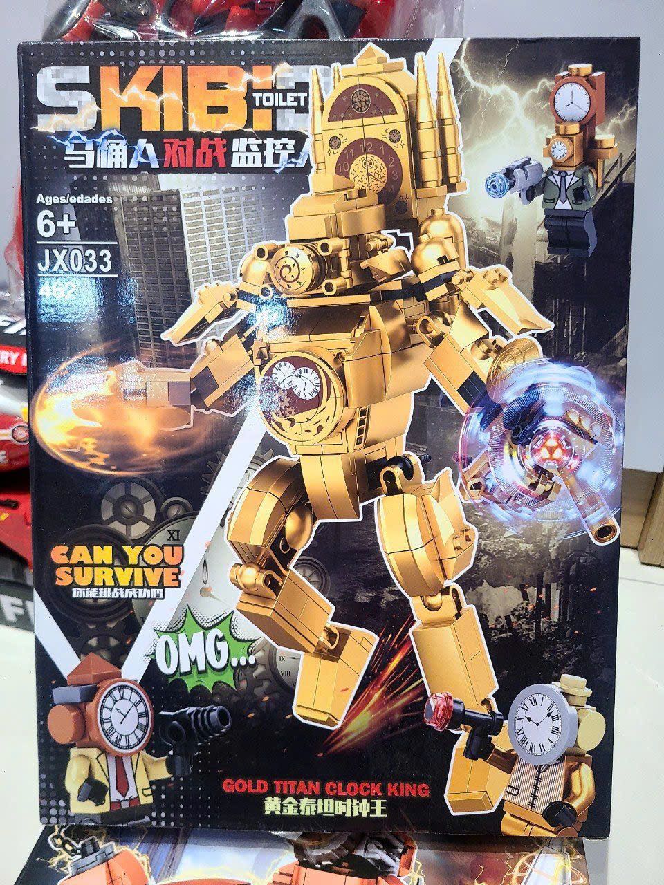  Đồ chơi lắp ráp : Bộ sưu tập SKIBIDI Can you survive 6Ages+ 470 mảnh ghép (4in1) 10 mẫu robot 