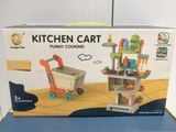  Đồ chơi nhập vai: Xe đẩy bếp có thể tháo rời và giả lập nấu ăn vui vẻ, 3+ages, No. 928 