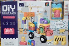  Đồ chơi lego: bộ lắp ghép xếp khối xe công trình (Xe cần cẩu), dùng pin, 6ages+ No. FZ-8007 