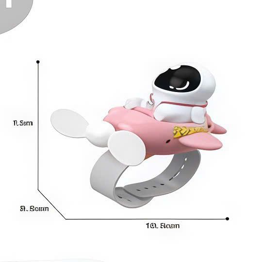  Quạt Mini Đeo Cổ Tay hình Vịt, Phi Hành Gia, Con Hổ No. BJJ968-1,2,3 