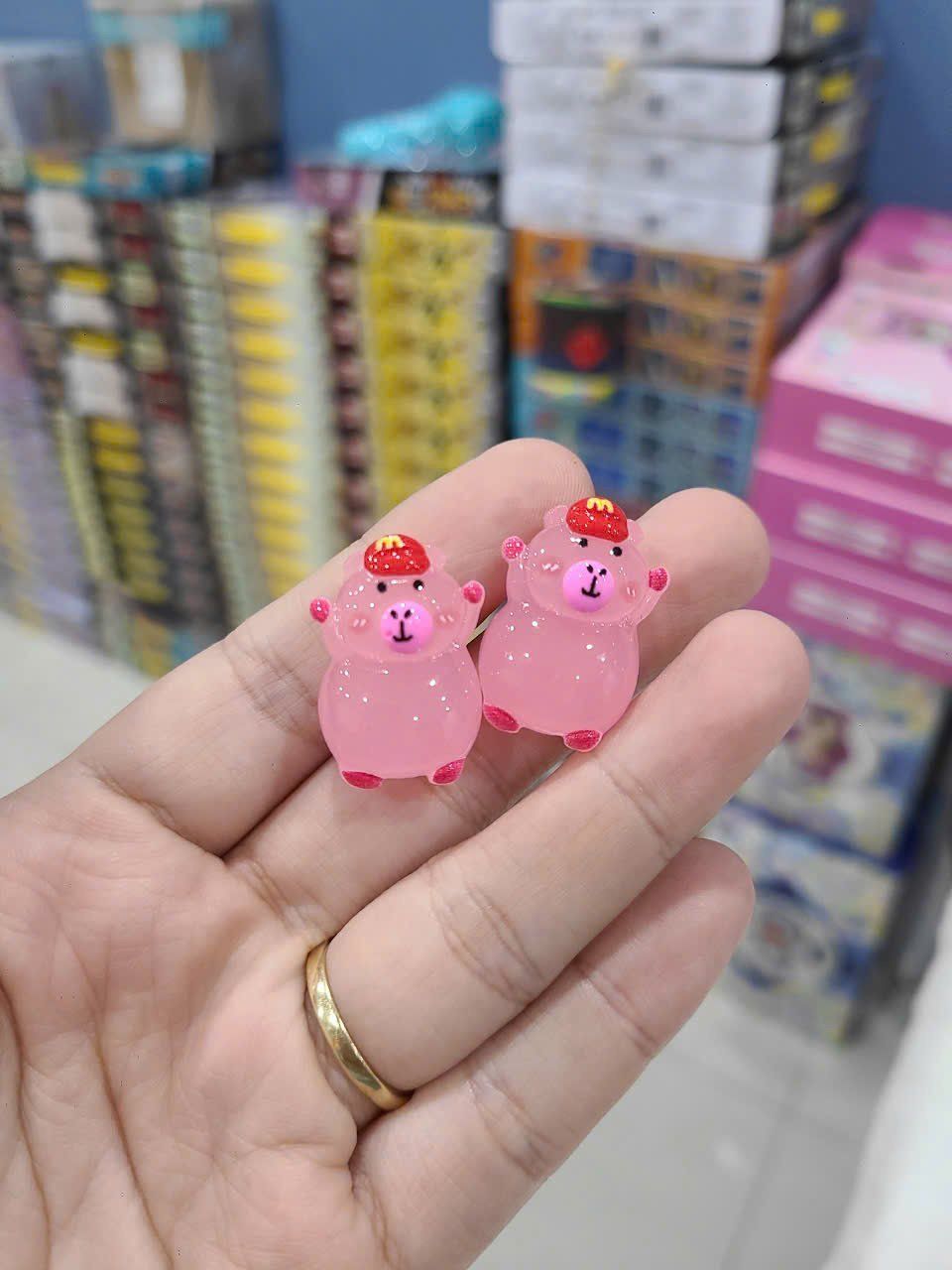  ĐỌC MÔ TẢ_Set 10-20-30 túi mù tự xé các loại charm mini ( Capybara, Labubu, Rùa, Nước giải khát ) 