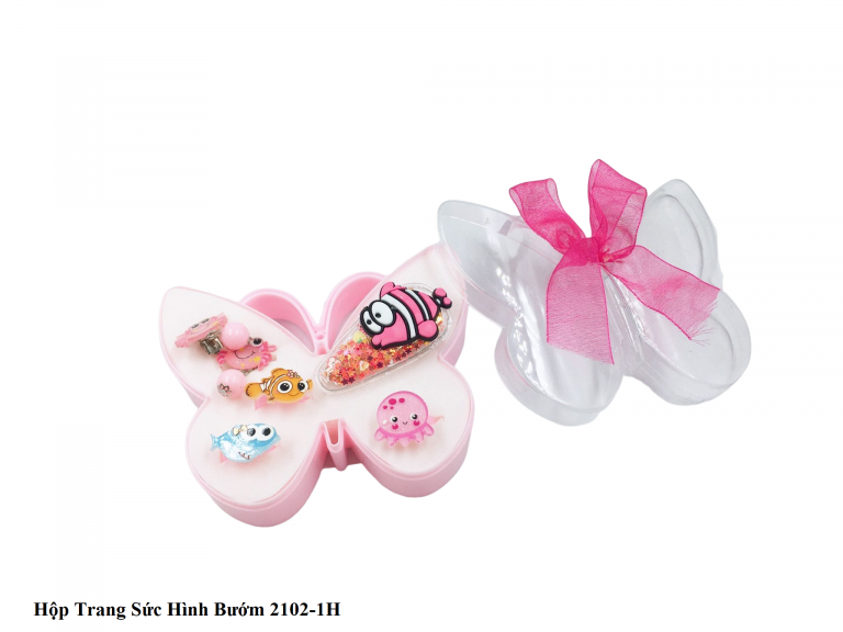  Hộp Đựng Phụ Kiện/Trang Sức Hình Bướm Pastel Xinh Xắn 2102-1H 