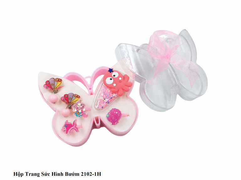  Hộp Đựng Phụ Kiện/Trang Sức Hình Bướm Pastel Xinh Xắn 2102-1H 