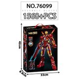  Đồ chơi lắp ráp : Bộ Người sắt ( CODE PATRIOT, MK50 ), 1865pcs , 14+Ages , No. 76099, 76100 