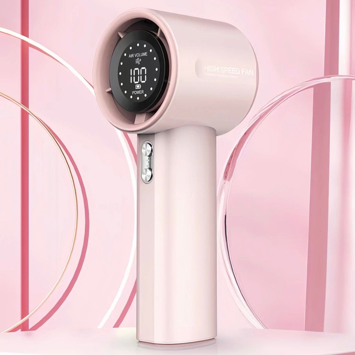  Quạt cầm tay tốc độ cao (Handleld Fan) màn hình LED, (100 - speed) dung lượng cao 4000 mAh GS1 