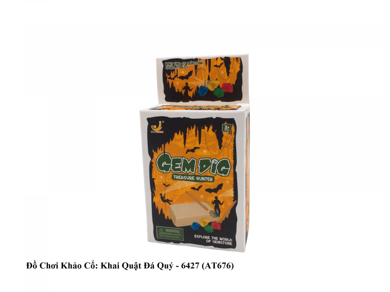  Đồ Chơi Khảo Cổ: Khai Quật Đá Quý No. AT676 