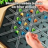  Đồ chơi trí tuệ : Bộ đồ chơi cờ xếp hình tam giác bằng dây chun, 3ages+, No. ME-185 