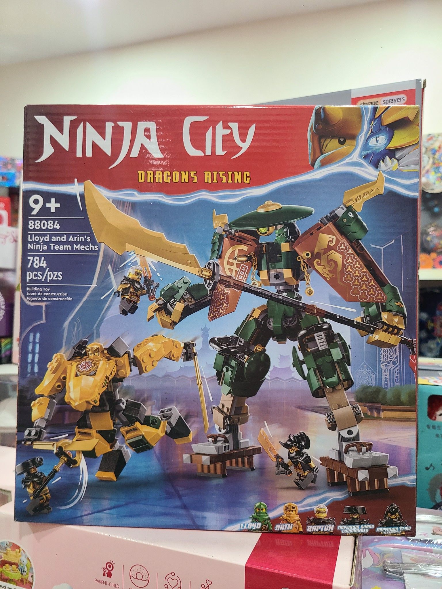  Bộ lắp ghép xếp hình NINJA CITY Dragons Rising (Lloyd & Arin's Team Mechs) 784pcs, 6ages+, Model 88084 