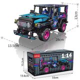  Đồ chơi mô hình : Bộ Lắp Ráp Xe Địa Hình Off-Road–Tỉ lệ 1:14, 6ages+,768-910pcs, No. 9056-1,2,3,4,5 