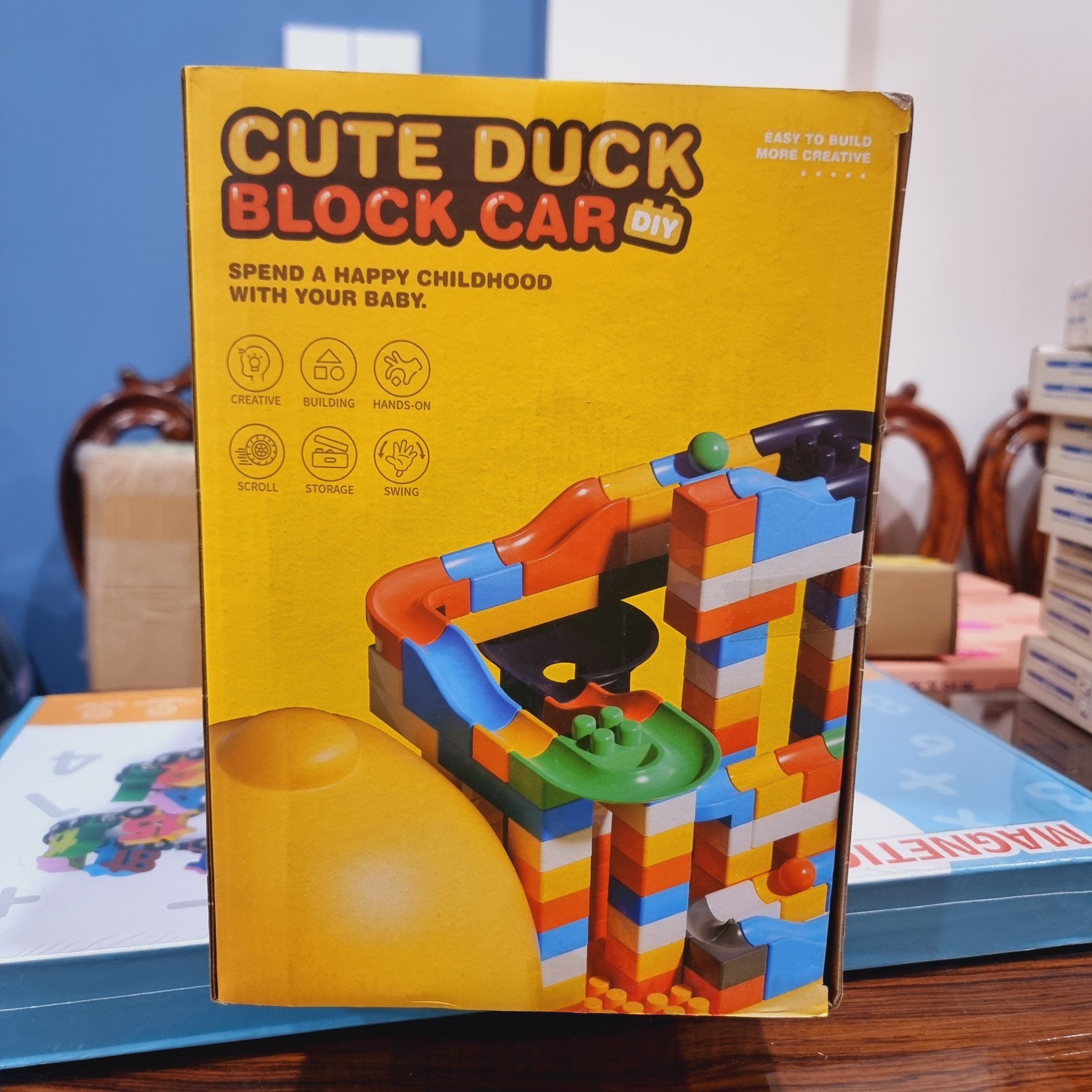 Đồ chơi lắp ráp : Bộ Chú Vịt vận chuyển các mảnh lắp ghép, 3ages+, 124pcs, No. 9629 