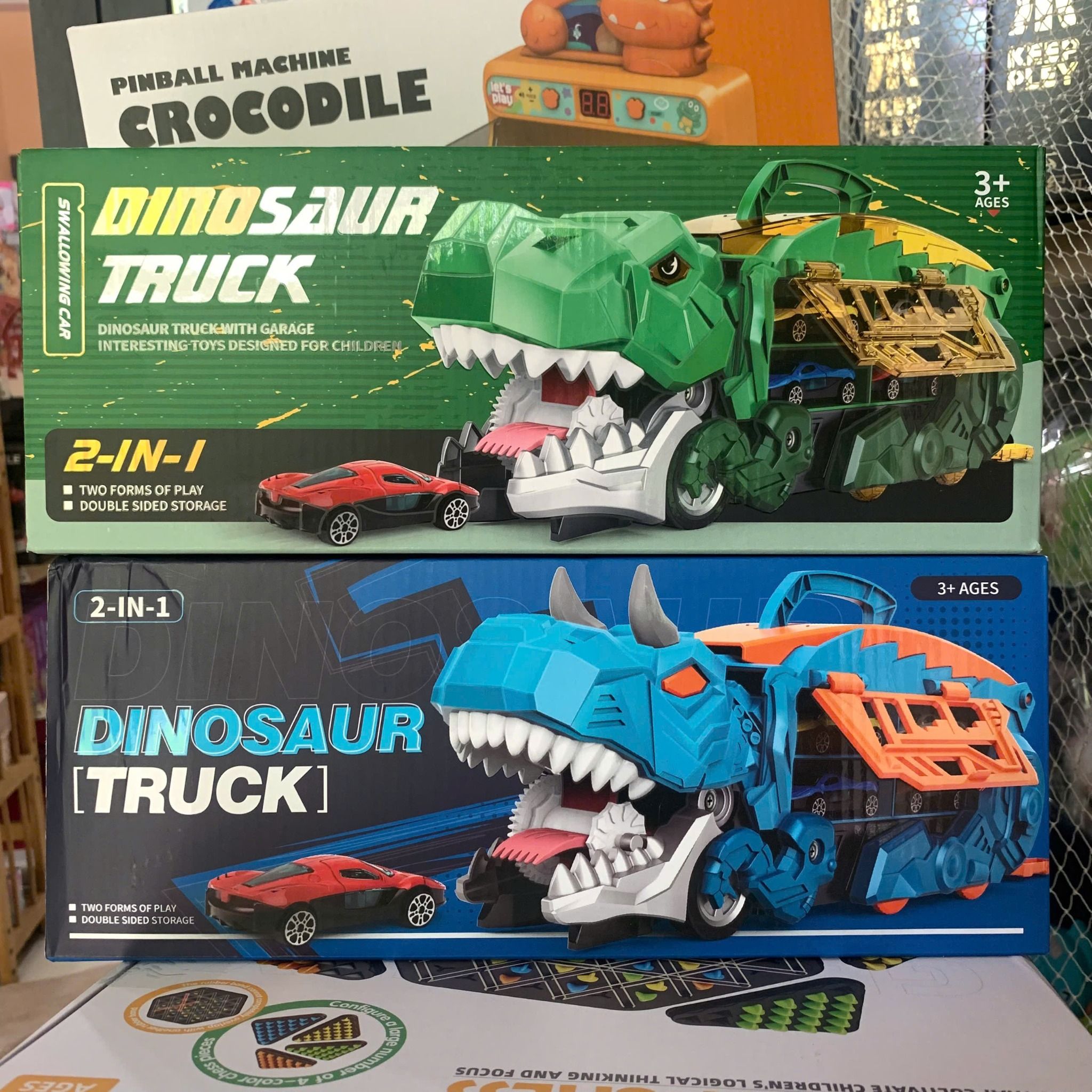  Đồ chơi vận động : DINOSAUR TRUCK – Xe tải Khủng Long 2in1 No. YM3388-3, YM3399-3 