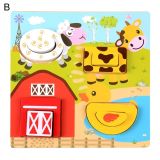  Đồ chơi gỗ : Bộ đồ chơi xếp hình gỗ vui nhộn, 3age+, No. 93167 