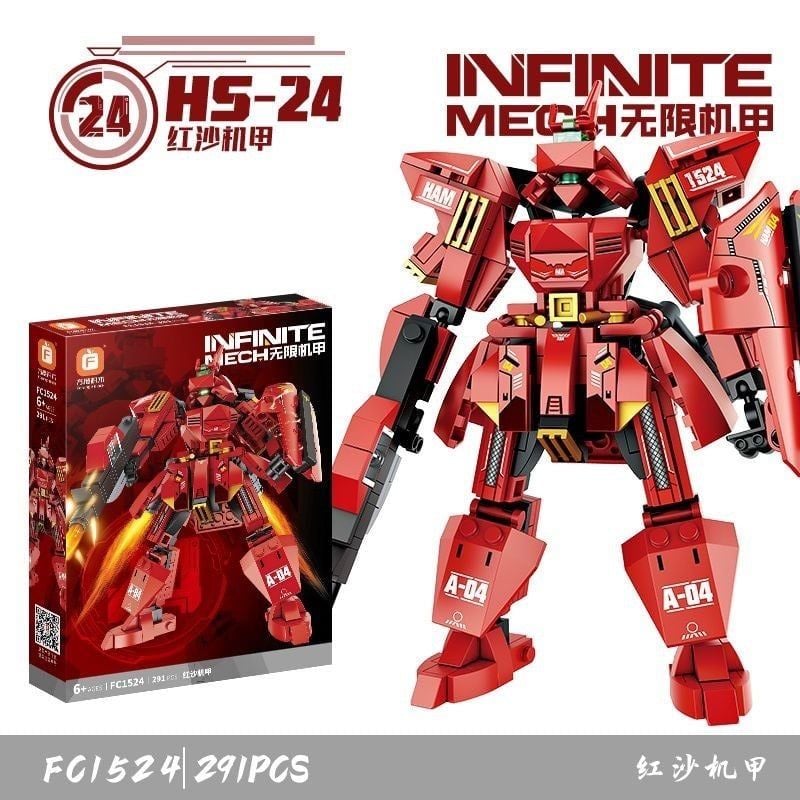  Đồ chơi lắp ráp: bộ sưu tập INFINITE MECH (High powered Mech) ~300pcs, 6+ages, No. FC1521-1528 