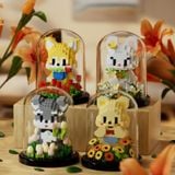  Đồ chơi lắp ráp : Bộ xếp khối mô hình nhân vật đựng trong lồng kính, +8ages, No. 7243,4,5,6,7,8 