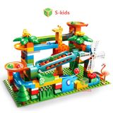  Đồ chơi lắp ghép FEELO PUZ BRAIN GAME: bộ xếp khối cầu trượt banh 171pcs, +3ages, No. FL1675 
