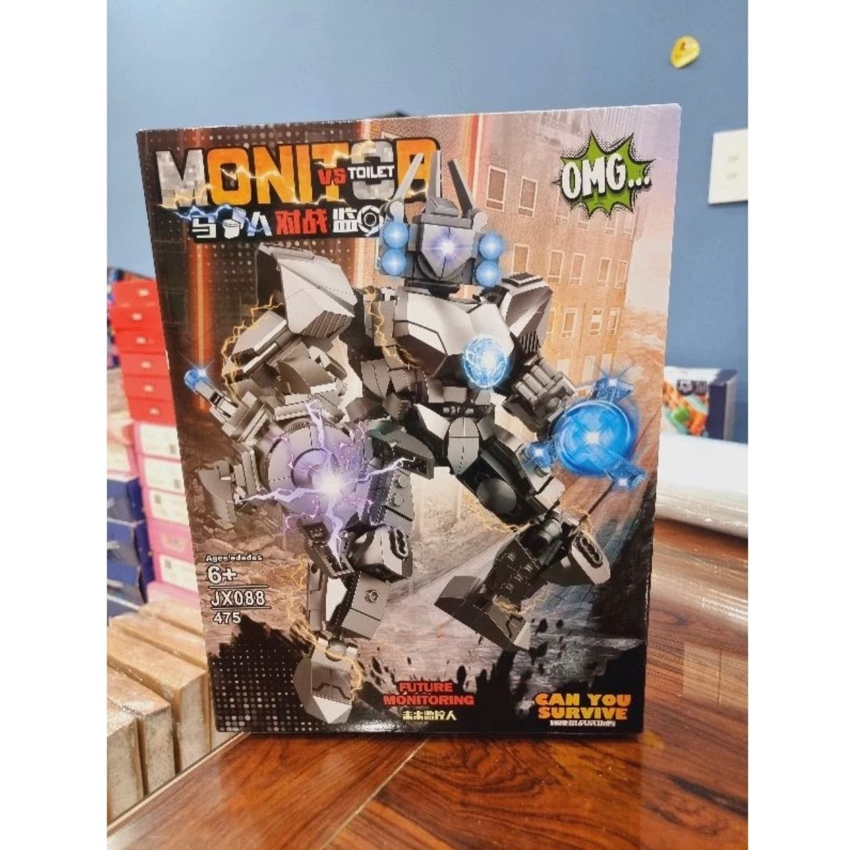  Đồ chơi lắp ráp : Bộ sưu tập SKIBIDI Can you survive 6Ages+ 470 mảnh ghép (4in1) 10 mẫu robot 