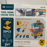  Đồ chơi nhập vai: Hộp dụng cụ tua-vít di động, 22pcs, +3ages, Model 800-146 