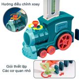  Đồ chơi vận động : Tàu lửa sắp đặt domino tự động (Domino train) No. X007-1 3Ages+ (dùng pin) 