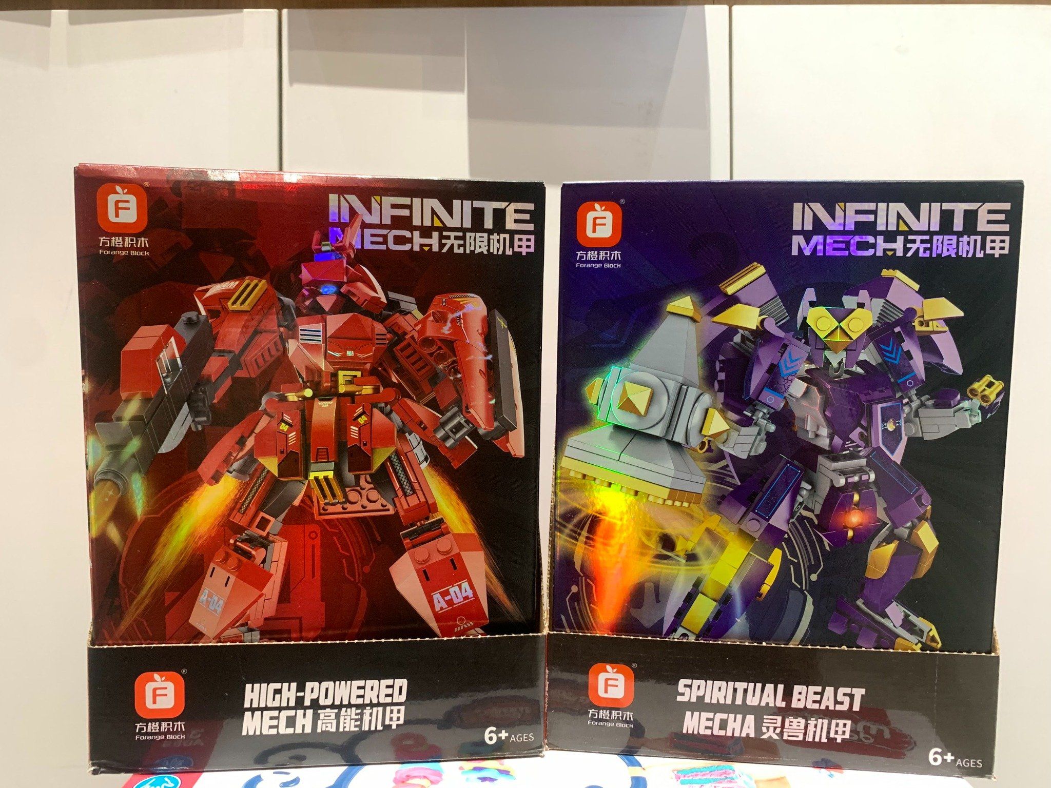  Đồ chơi lắp ráp: bộ sưu tập INFINITE MECH (High powered Mech) ~300pcs, 6+ages, No. FC1521-1528 