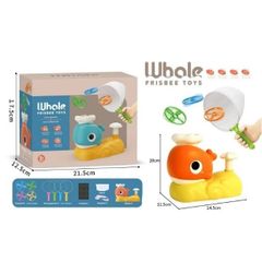  Đồ chơi vận động: Bộ cá voi phóng và bắt đĩa bay tung hứng vui nhộn (Whale frisbee toys) dùng pin, 3ages+, No. 9965A 