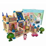  BEILALUNA Đồ chơi giáo dục _ Mô hình lắp ghép nhà gỗ 3D  128pcs 3+Ages No. BLLN-3461 