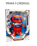  Robot nhảy vui nhộn - màu đỏ ( xoay 360 độ, có đèn, nhạc ) 